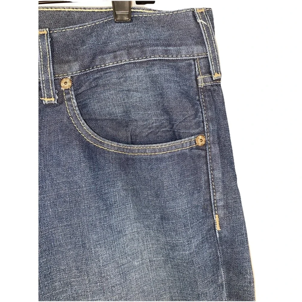 TRUE RELIGION BILLY BOOTCUT JEANS Mens 36x34 USA Made DARK Auburn Fine Stitching
